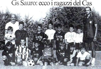 CAS 1992 - Alcuni nati '83, '84, '85, con gli istruttori  Sestilio Macchi e Umberto Zanobi.
